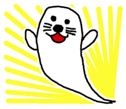 ghost seal sticker #8994549