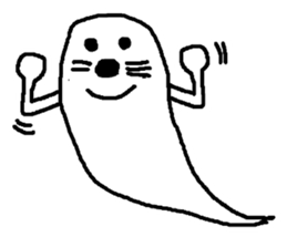 ghost seal sticker #8994551