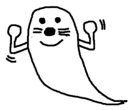 ghost seal sticker #8994551