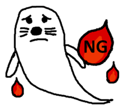 ghost seal sticker #8994554