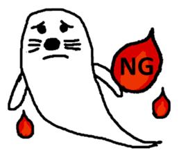 ghost seal sticker #8994554