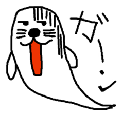 ghost seal sticker #8994555