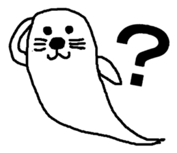 ghost seal sticker #8994560