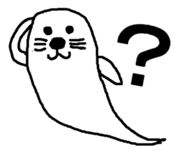 ghost seal sticker #8994560