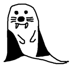 ghost seal sticker #8994573