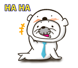 WHITE BEAR-SEAL sticker #8994586