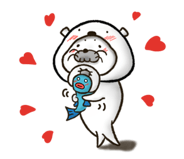 WHITE BEAR-SEAL sticker #8994590
