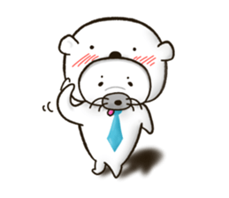 WHITE BEAR-SEAL sticker #8994606