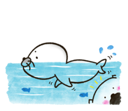 WHITE BEAR-SEAL sticker #8994608