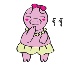 Piggy Lady sticker #8995389