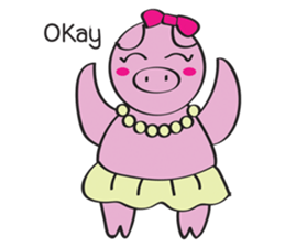 Piggy Lady sticker #8995402