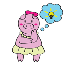 Piggy Lady sticker #8995410