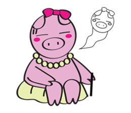 Piggy Lady sticker #8995415