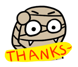 Mr. Mummy's fancy world sticker #8995458