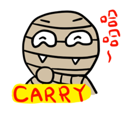 Mr. Mummy's fancy world sticker #8995476