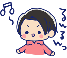 Pretty casual girl of the short hair sticker #8995536