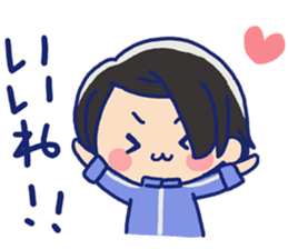 Pretty casual girl of the short hair sticker #8995540