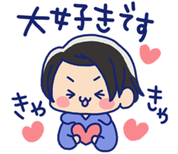 Pretty casual girl of the short hair sticker #8995555