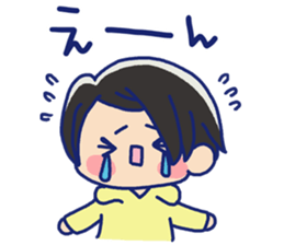 Pretty casual girl of the short hair sticker #8995559