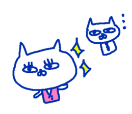 The cat female worker. sticker #8996994