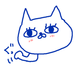 The cat female worker. sticker #8997006