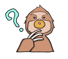 Amusing sloth sticker #8997739