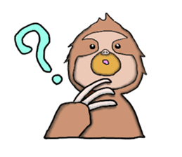 Amusing sloth sticker #8997739