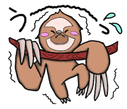 Amusing sloth sticker #8997740