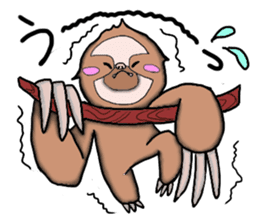 Amusing sloth sticker #8997740