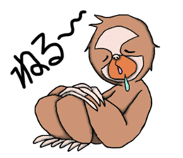 Amusing sloth sticker #8997741