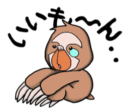 Amusing sloth sticker #8997742