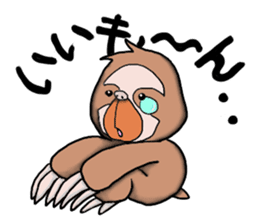 Amusing sloth sticker #8997742