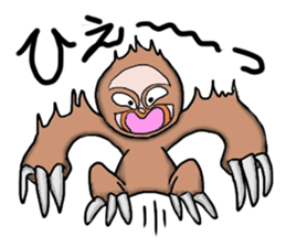 Amusing sloth sticker #8997743
