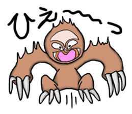 Amusing sloth sticker #8997743