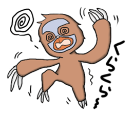 Amusing sloth sticker #8997744