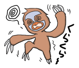 Amusing sloth sticker #8997744