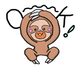 Amusing sloth sticker #8997747