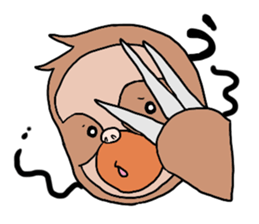 Amusing sloth sticker #8997748