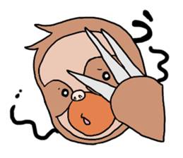 Amusing sloth sticker #8997748