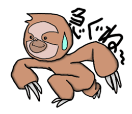 Amusing sloth sticker #8997749