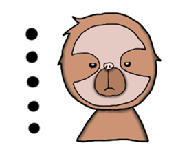 Amusing sloth sticker #8997751