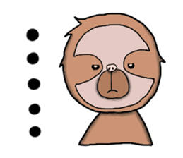 Amusing sloth sticker #8997751