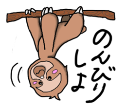 Amusing sloth sticker #8997752