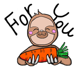Amusing sloth sticker #8997754