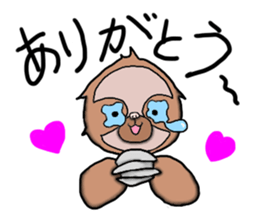 Amusing sloth sticker #8997761