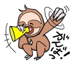 Amusing sloth sticker #8997764