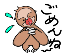 Amusing sloth sticker #8997768
