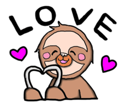 Amusing sloth sticker #8997770