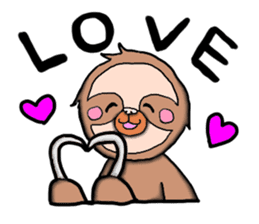 Amusing sloth sticker #8997770