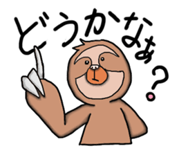 Amusing sloth sticker #8997772